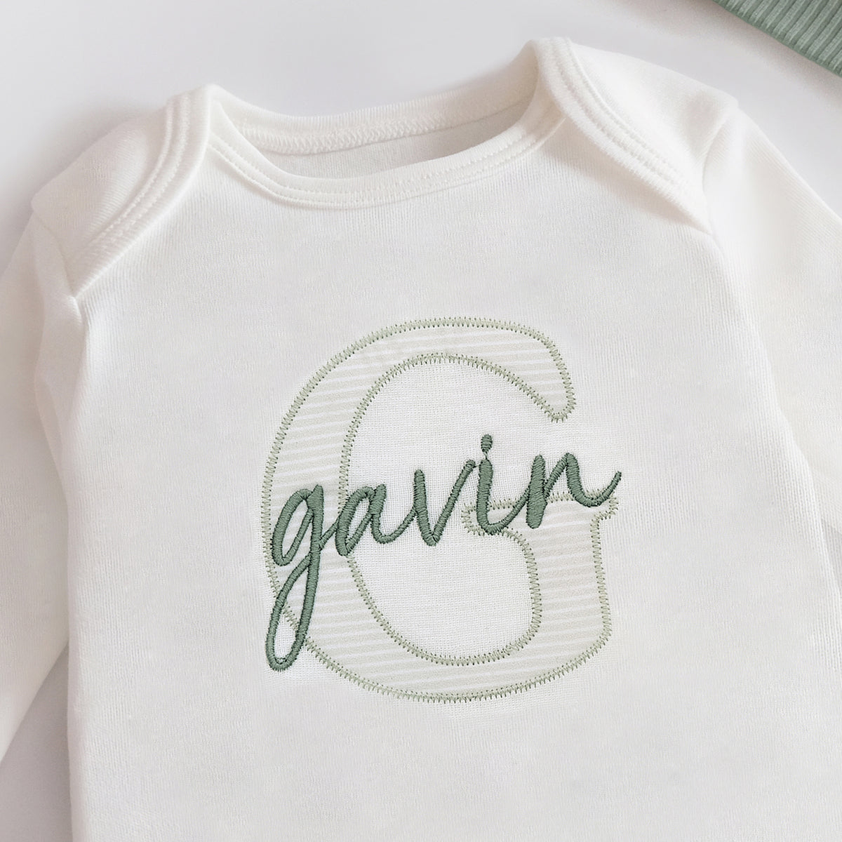 Newborn Baby Boy Hospital Outfit Embroidered Organic Cotton Baby Boy Romper & Hat