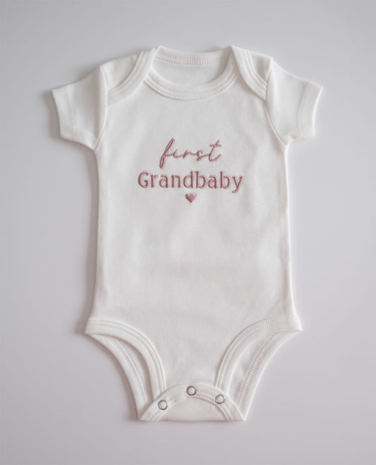 First Grandbaby Bodysuit Embroidered