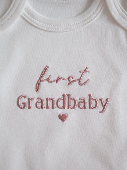 First Grandbaby Bodysuit Embroidered