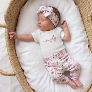 Newborn Baby Girl Outfit Gift For Hospital Outfit Gift for Mom-to-be Personalized With Name