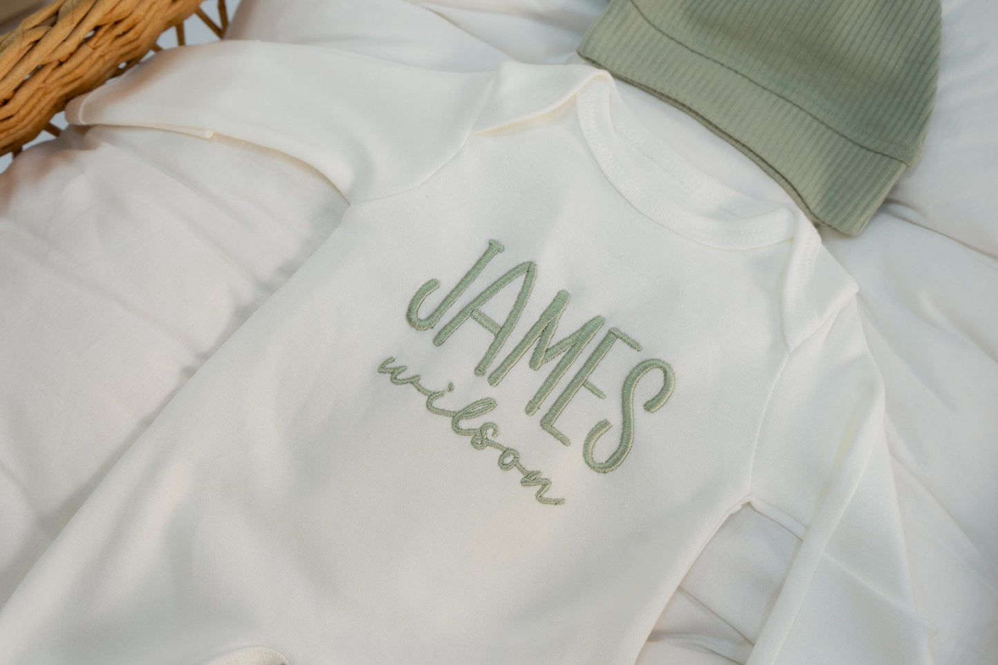 Baby Boy Newborn Coming Home Outfit Embroidered Gift for Baby Shower Organic Cotton Baby Boy Set