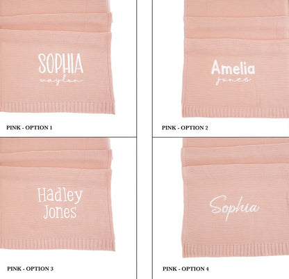 Custom Newborn Name Swaddle, Embroidered Baby Blanket, Baby Shower Gift, Newborn Gift, Newborn Stroller Blanket