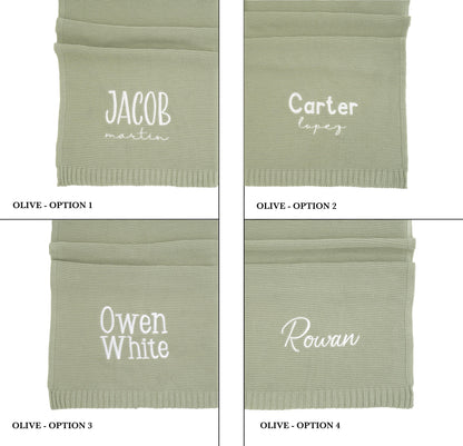 Custom Newborn Name Swaddle, Embroidered Baby Blanket, Baby Shower Gift, Newborn Gift, Newborn Stroller Blanket